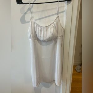White super down dress XS